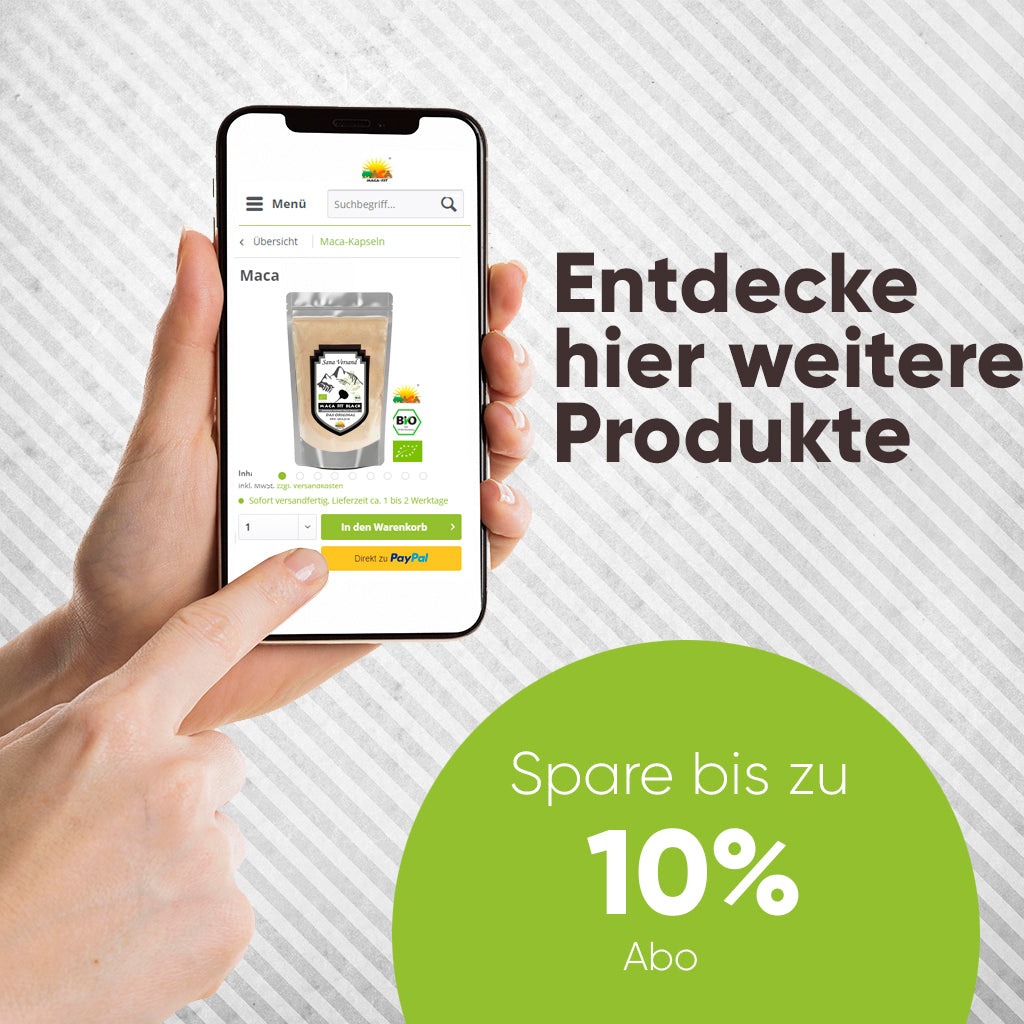 Schwarzes Maca Pulver 500g BIO