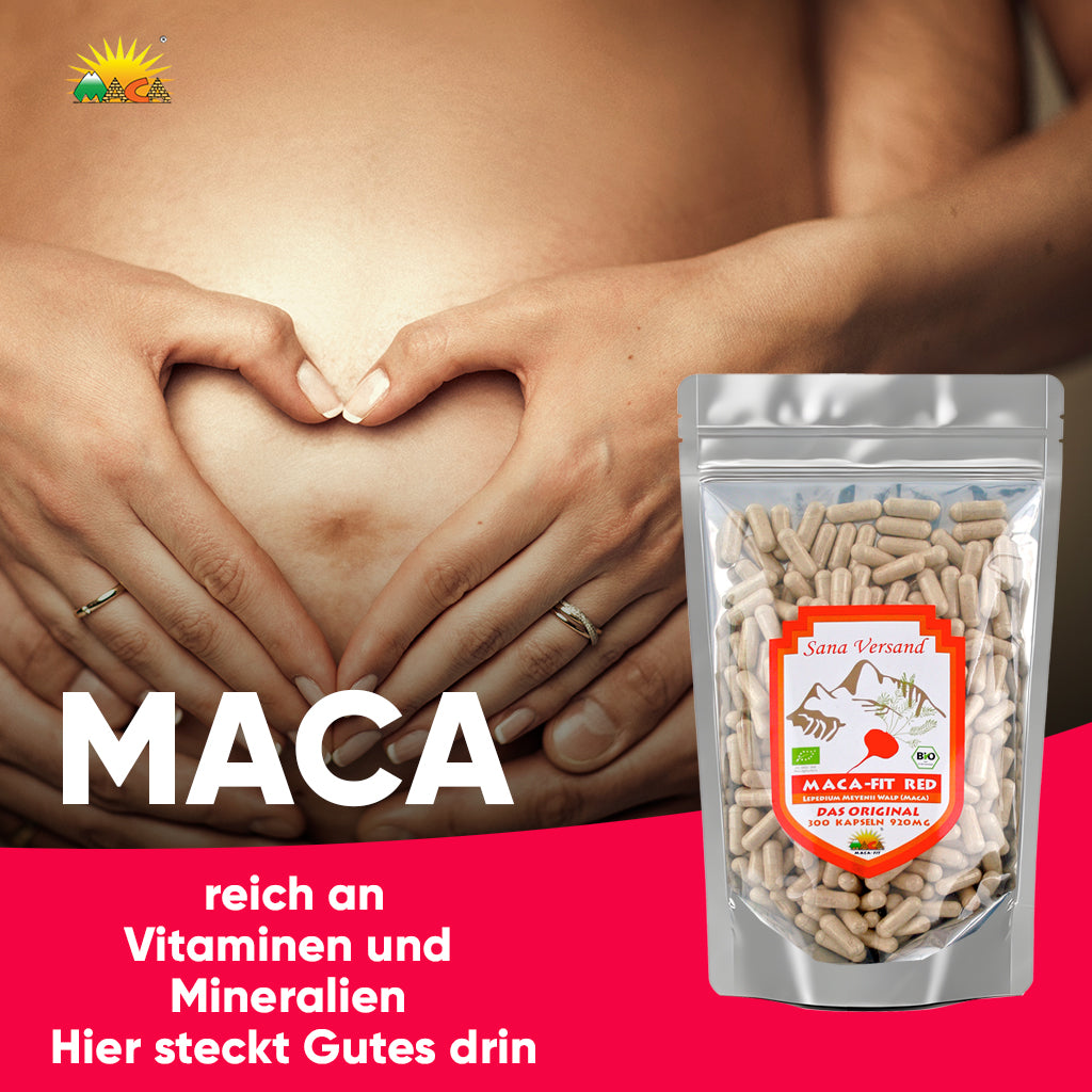 Rote Maca Kapseln 300 - Sana-Versand