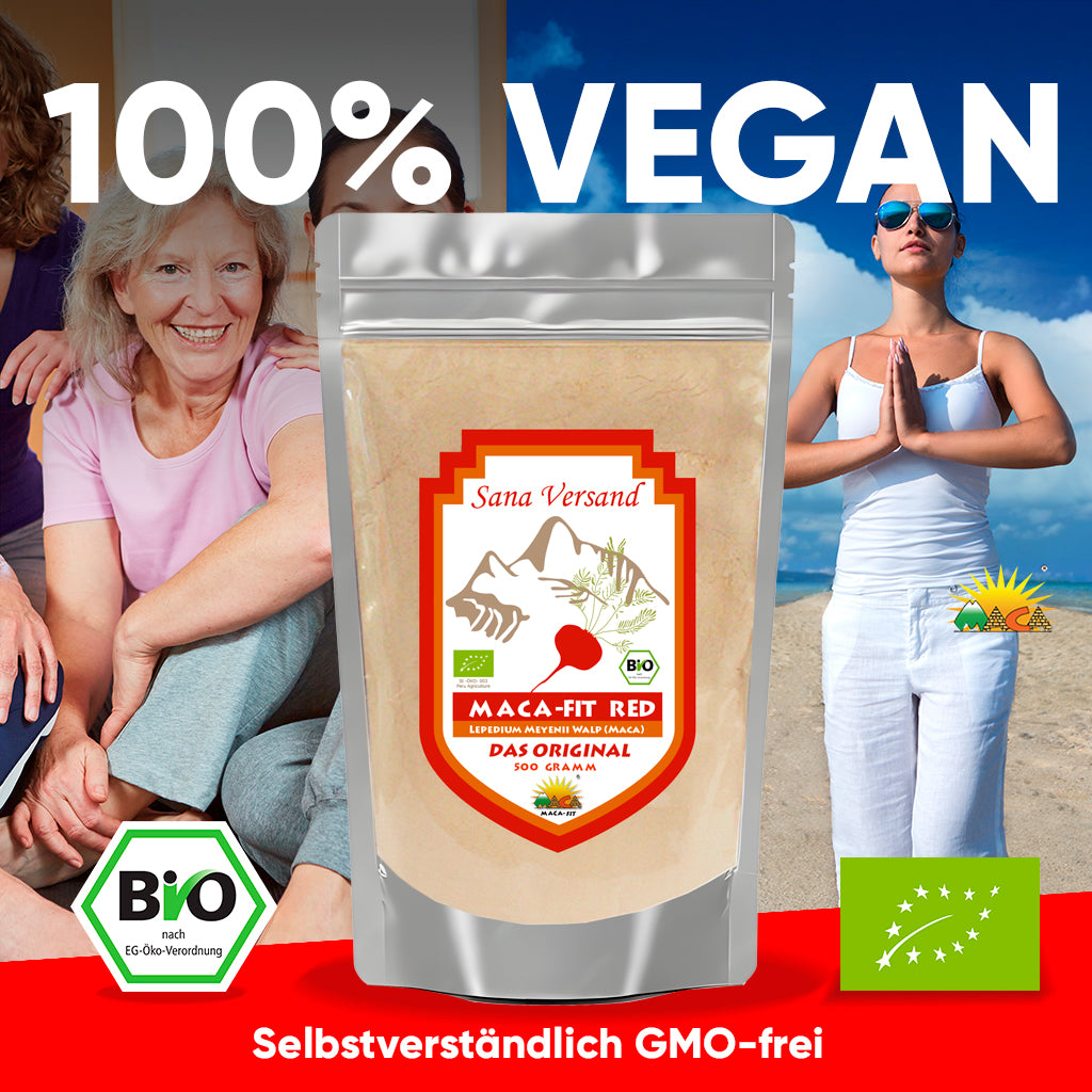 Maca Rot Pulver 500g